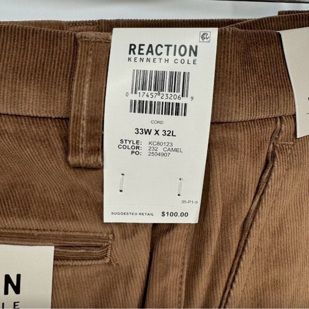 Kenneth Cole Brown Chinos Relaxed Fit - Picture 3 of 4